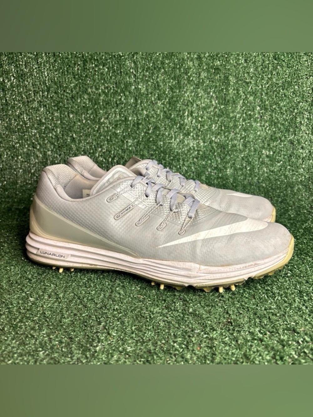 Nike Lunar Mens Gray Golf Shoes Custom Nike ID 2016 Edition Mens Size 10